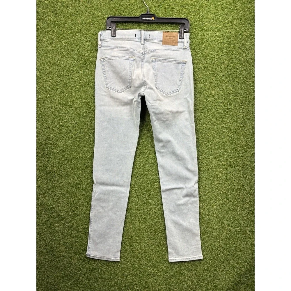 ABERCROMBIE & FITCH Jeans Mens 30x32 Super Skinny Cool Max Stretch Denim New